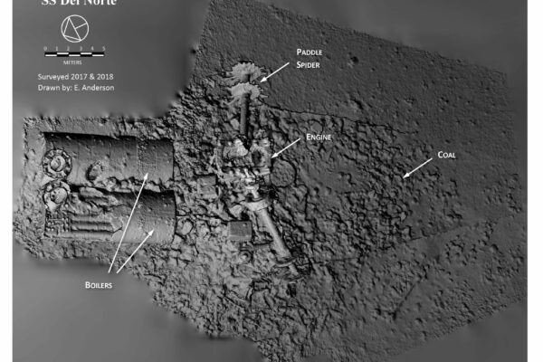 SS Del Norte Wreck (1868) Site Plan (UASBC 2018)